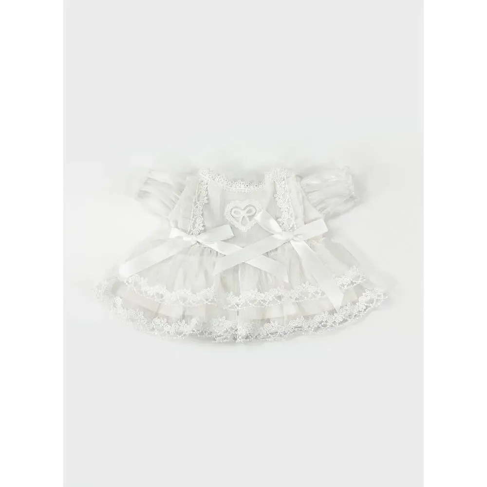 Large Bartholomew Bear clothes outfits - Puffy White Tulle Princess Dress